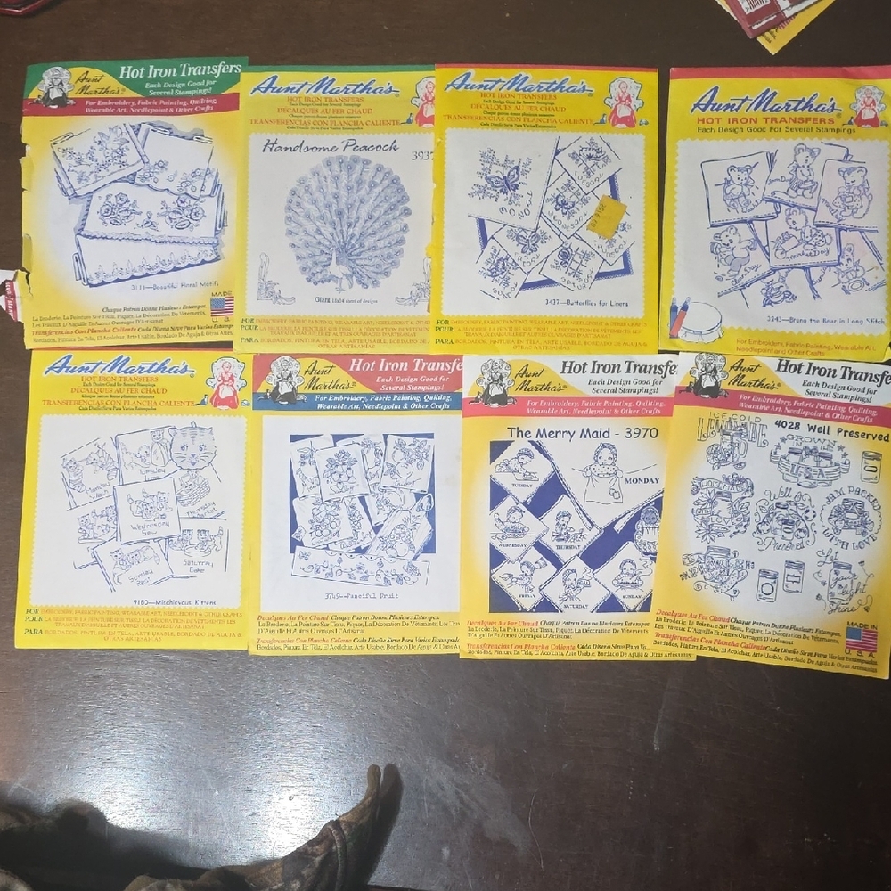 Aunt Martha's and Stitcher's Revolution Embroidery Patterns - Picture 3 of 4